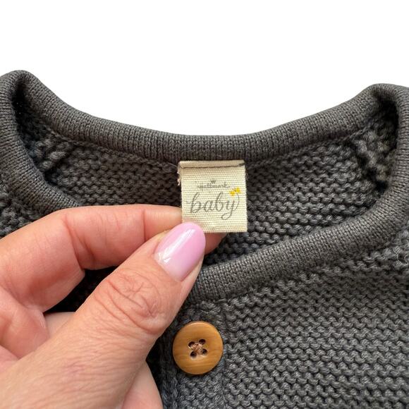 Hallmark Baby Gray Knit Cardigan Sweater Size 4T - Picture 5 of 6
